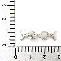 925 серебряная застежка с микропаве из прозрачного кубического циркония&nbsp;STER-U001-17P