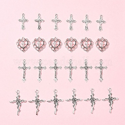 24шт 4 стиля подвески из сплава в тибетском стиле&nbsp;TIBE-FS0001-18