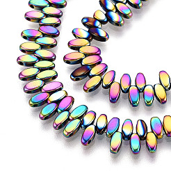 Гальванические нити из синтетических немагнитных гематитовых бусин&nbsp;G-T139-65A