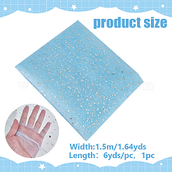 6 ярд полиэстеровой сетчатой ткани со звездным узором&nbsp;DIY-WH0060-94D