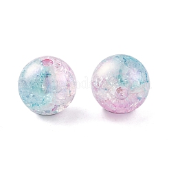 Радужные переливающиеся акриловые бусины с УФ-покрытием&nbsp;PACR-C009-02H