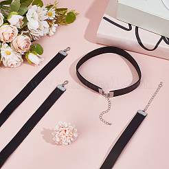4 шт. ожерелье-чокер из кожаного шнура&nbsp;NJEW-SC0001-67