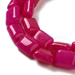 Окрашенные природные белый нефрит бисер пряди&nbsp;G-G085-A04-01