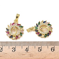 Латунные микро проложить кубического циркония подвески&nbsp;KK-P334-31G