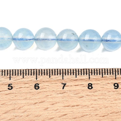 Природные Аквамарин бисер нитей&nbsp;G-G344-A07-8mm-1
