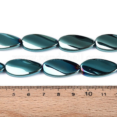 Стеклянные бусины с гальваническим покрытием &nbsp;EGLA-N055-02M-1