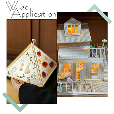 300 шт. деревянные палочки для поделок&nbsp;WOOD-GO0001-23-1