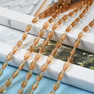 Прозрачные стеклянные бусины&nbsp;GLAA-P001-01A-01-1