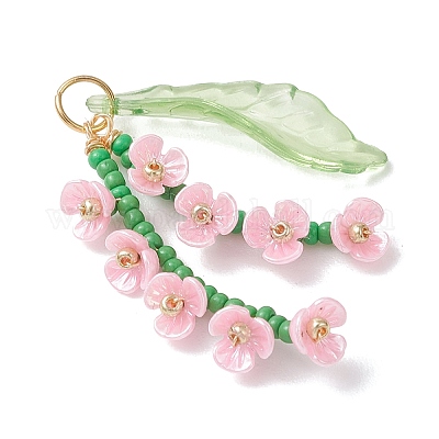 Стеклянные подвески из бисера&nbsp;PALLOY-MZ01249-01-1