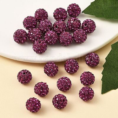 Pave disco бусины&nbsp;RB-Q195-10mm-502-1