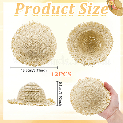 Кукла в соломенной шляпе&nbsp;DIY-WH0504-827A-1