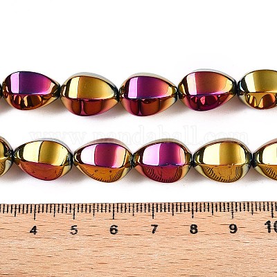 Стеклянные бусины с гальваническим покрытием &nbsp;EGLA-T028-01K-1