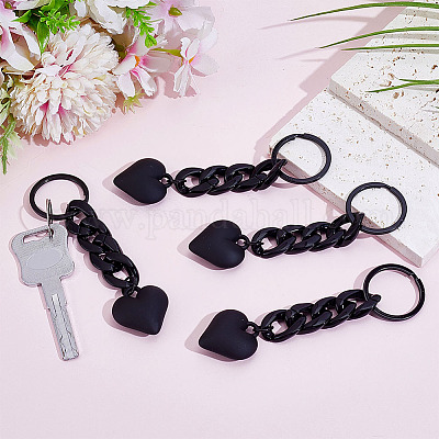 4шт. брелки из сплава&nbsp;KEYC-ME0001-10B-1