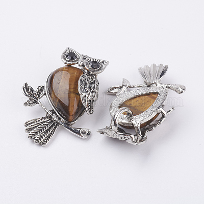 Природных тигровый глаз подвески&nbsp;G-E442-01P-1