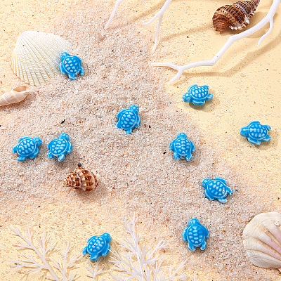 40 шт. фарфоровые бусины ручной работы в виде черепахи&nbsp;DIY-SC0015-62A-1