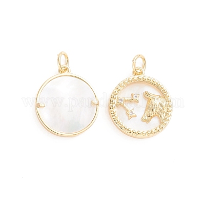 Латунные микро проложить кубического циркония подвески ZIRC-E164-36I-G-1