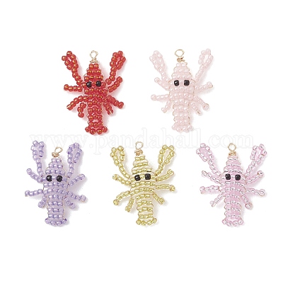 Стеклянные подвески из бисера&nbsp;PALLOY-MZ01254-1