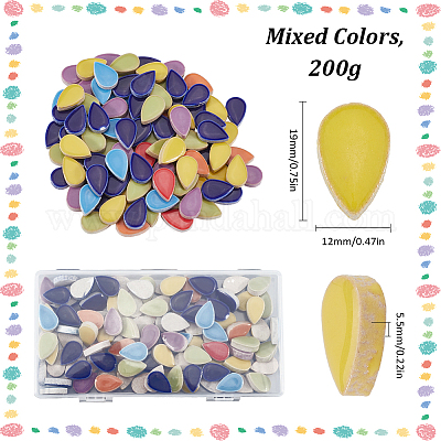 200 г фарфоровых кабошонов&nbsp;PORC-SP0001-02B-1