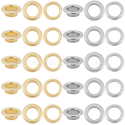 200 шт. 2-цветная железная фурнитура для люверсов&nbsp;IFIN-GF0001-59C-1