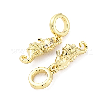 Латунь микропейв кубический цирконий европейские подвески с подвесками KK-D325-20G-01-1