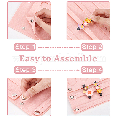 Фетровые заколки большой емкости для хранения вешалок&nbsp;AJEW-WH0326-85-1