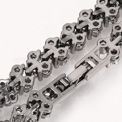 Латунные браслеты ZIRC-S058-46B-1