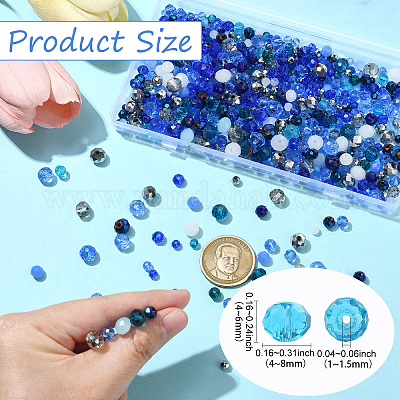 1000шт стеклянные бусины&nbsp;GLAA-CJC0001-24B-1