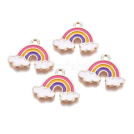 Подвески из эмали и сплава&nbsp;ENAM-O035-14G-B-1