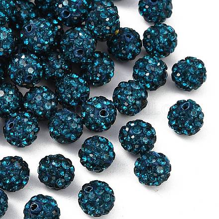 Бусины со стразами&nbsp;RB-H284-6MM-Half-229-1