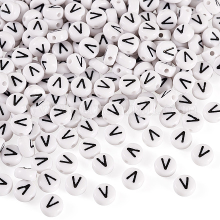 500шт акриловые бусины SACR-TA0001-55V-1