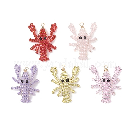 Стеклянные подвески из бисера&nbsp;PALLOY-MZ01254-1