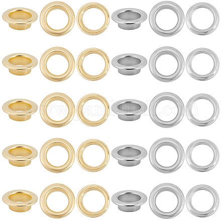200 шт. 2-цветная железная фурнитура для люверсов IFIN-GF0001-59C-1