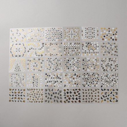 Пластиковые наклейки ногтей&nbsp;MRMJ-WH20004-19E-1