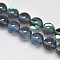 Synthetical Moonstone Beads Strands, Holographic Beads, Round, Dark Slate Gray, 10mm, Hole: 1mm, about 38pcs/strand, 15.75