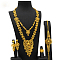 Alloy Pendant Necklaces & Stud Dangle Earrings & Rings & Link Bracelets Sets, Golden, Star, 430mm