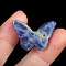 Natural Sodalite Pendants, Butterfly Charms, 18.5x28.5x5.5~6mm, Hole: 1mm