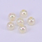 Electroplate Crackle Acrylic Beads, AB Color Plated, Round, Light Goldenrod Yellow, 8mm, Hole: 2mm, about 1800pcs/500g