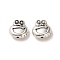 Tibetan Style Alloy Beads, Cadmium Free & Lead Free, Frog, Antique Silver, 9.5x10x5mm, Hole: 1.2mm, about 724pcs/1000g