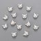 Tibetan Style Alloy Kitten Beads, Cat Head, Lead Free & Cadmium Free, Silver, 8x8x5mm, Hole: 2mm