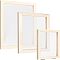 3Pcs 3 Style Wooden Paper Making, Papermaking Mould Frame, Screen Tools, for DIY Paper Craft, BurlyWood, 1pc/style