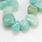 Natural Amazonite Beads Strands, Amorphous, Aquamarine, 4~13x6~20x1~12mm, hole: 1mm