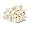 Wood Beads, Round, Antique White, 10mm, Hole: 2~4mm, about 1666pcs/500g