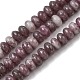 Натуральный лепидолит / пурпурный слюдяный камень бисер пряди&nbsp;G-K365-E01-4x6mm-2