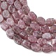 Натуральный лепидолит / пурпурный слюдяный камень бисер пряди&nbsp;G-H343-A01-01-4