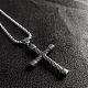 Мужские ожерелья с подвеской-крестом из нержавеющей стали 304 в стиле ретро-рок-панк DN2832-2