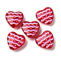 Стеклянные эмалевые бусины&nbsp;GLAA-Q125-01A-04