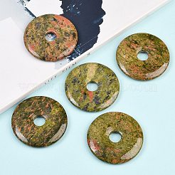 Природные подвески Unakite&nbsp;G-C220-F01-50mm