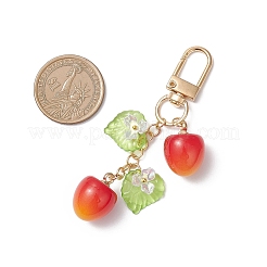 2 шт. пластиковых подвесных украшений в виде вишни&nbsp;HJEW-JM04399