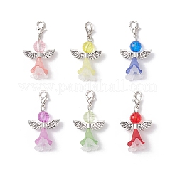 Подвесные украшения в виде ангелов из прозрачного акрила&nbsp;HJEW-JM04126