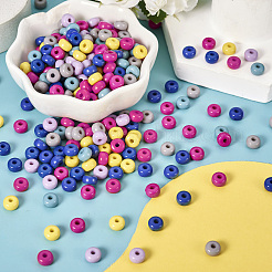 6 цвет непрозрачных акриловых бусин&nbsp;MACR-TA0001-58